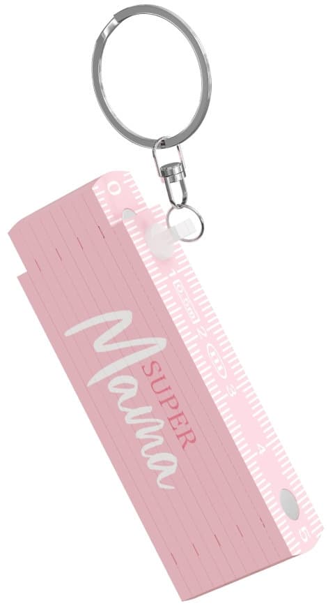 Geschenk für Dich Schlüsselanhänger Mini Zollstock Supermama