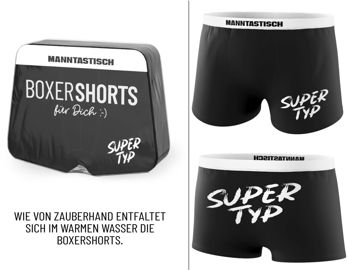 Geschenk für Dich Boxershorts Supertyp