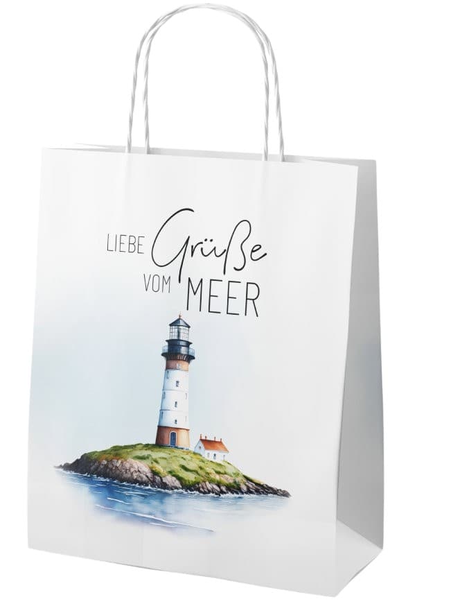 Geschenk für Dich Geschenktüte Liebe Grüße Vom Meer
