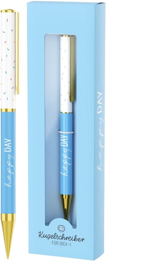 Geschenk für Dich Kugelschreiber Happy Day