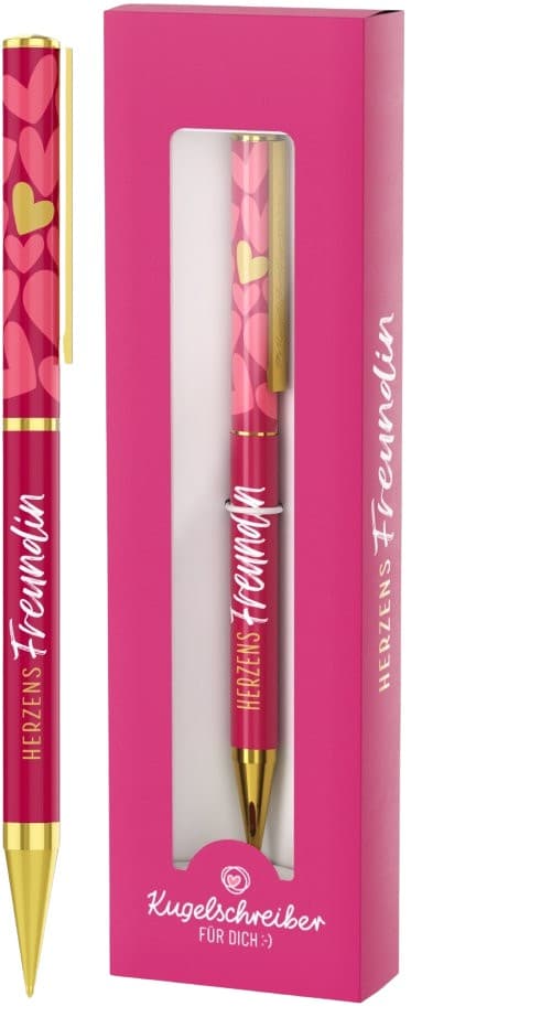 Geschenk für Dich Kugelschreiber Herzens Freundin