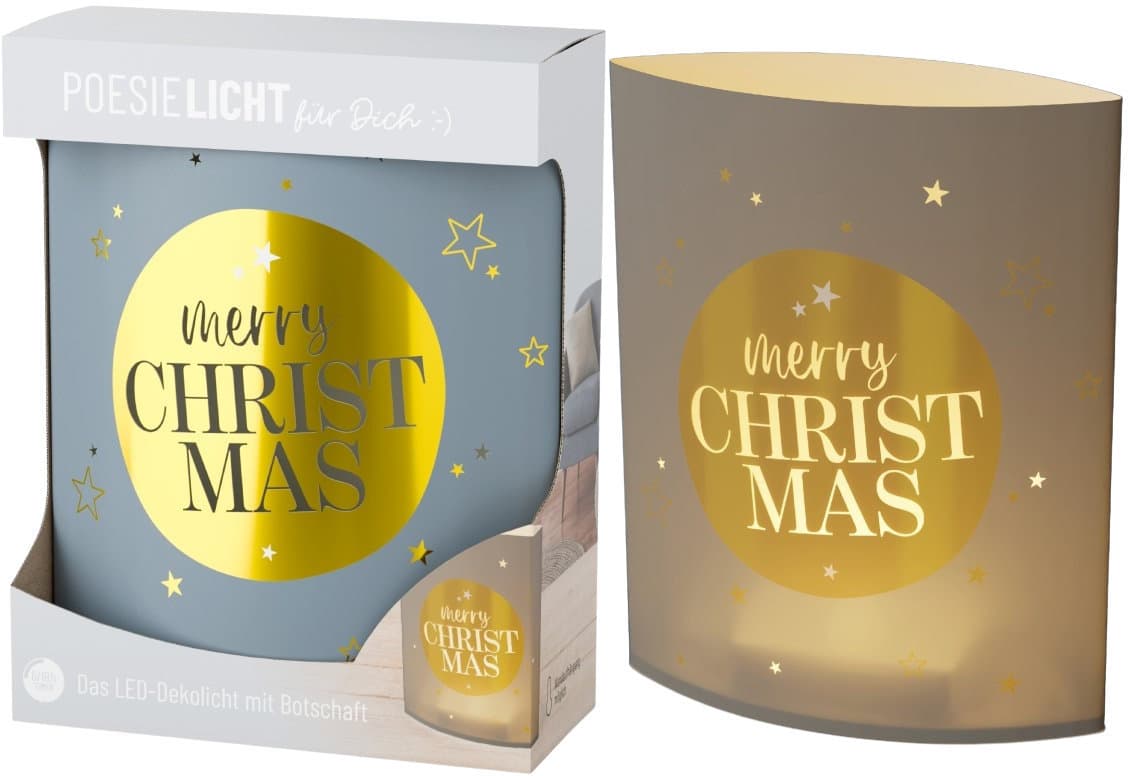 Geschenk für Dich Poesielicht Merry Christmas