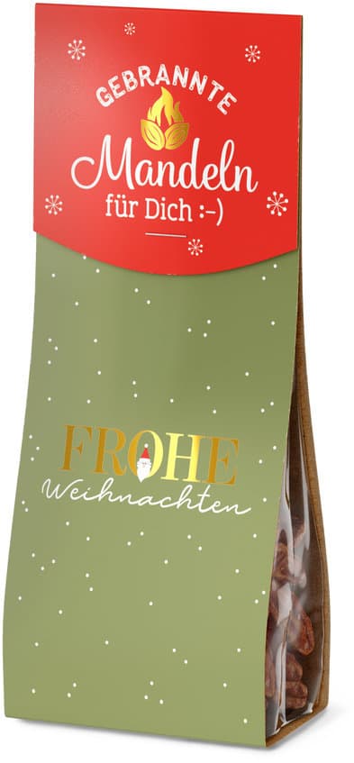 Geschenk für Dich Gebrannte Mandeln Frohe Weihnachten