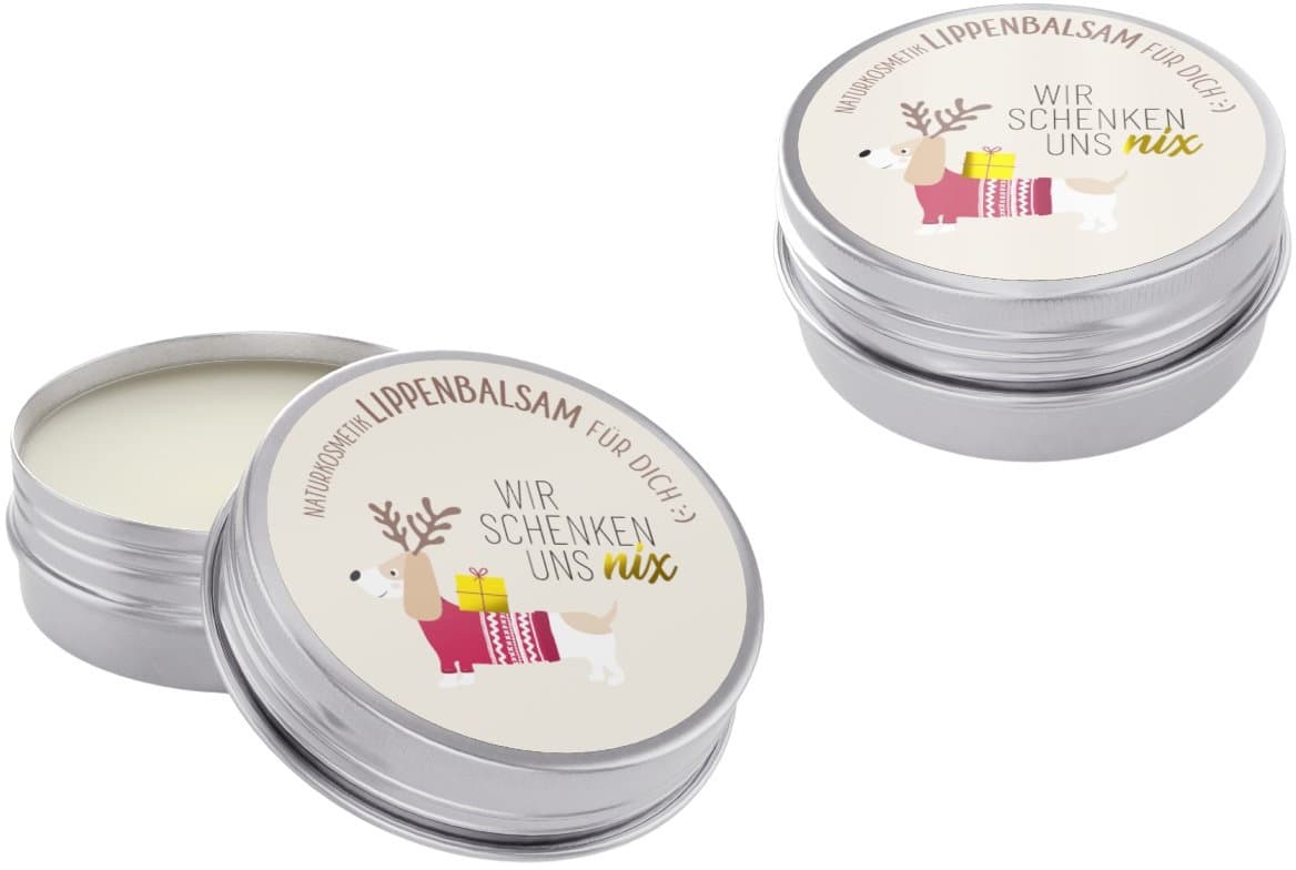 Geschenk für Dich Lippenbalsam Wir schenken uns nix