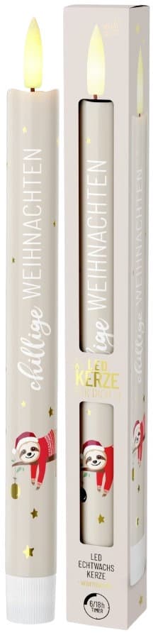 Geschenk für Dich LED-Kerze Chillige Weihnachten