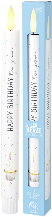 Geschenk für Dich LED-Kerze Happy Birthday to You