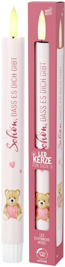 Geschenk für Dich LED-Kerze Schön, dass es Dich gibt