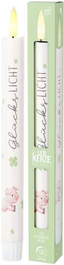 Geschenk für Dich LED-Kerze Glückslicht