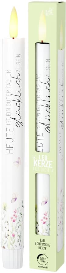Geschenk für Dich LED-Kerze Heute ist ein guter Tag, um glücklich zu sein