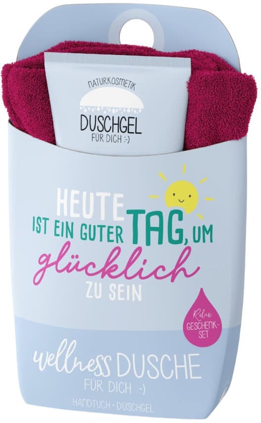Geschenk für Dich Wellnessdusche Heute ist ein guter Tag, um glücklich zu sein