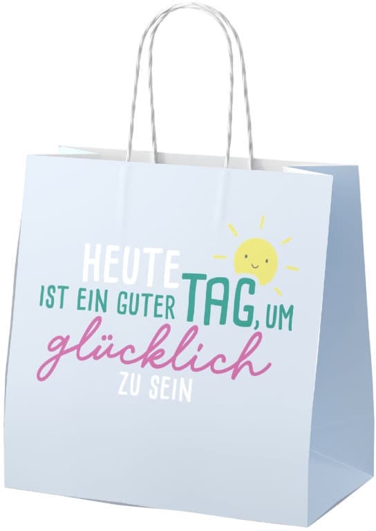 Geschenk für Dich Mini Geschenktüte Heute ist ein guter Tag, um glücklich zu sein