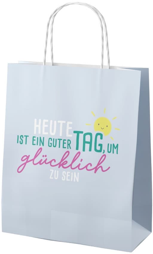 Geschenk für Dich Geschenktüte Heute ist ein guter Tag, um glücklich zu sein