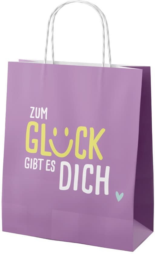 Geschenk für Dich Geschenktüte Zum Glück gibt es Dich