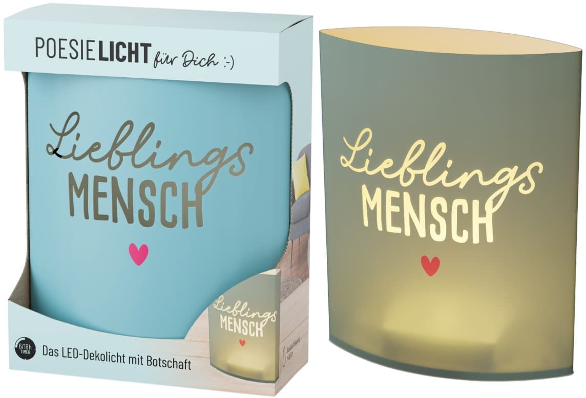 Geschenk für Dich Poesielicht Lieblingsmensch