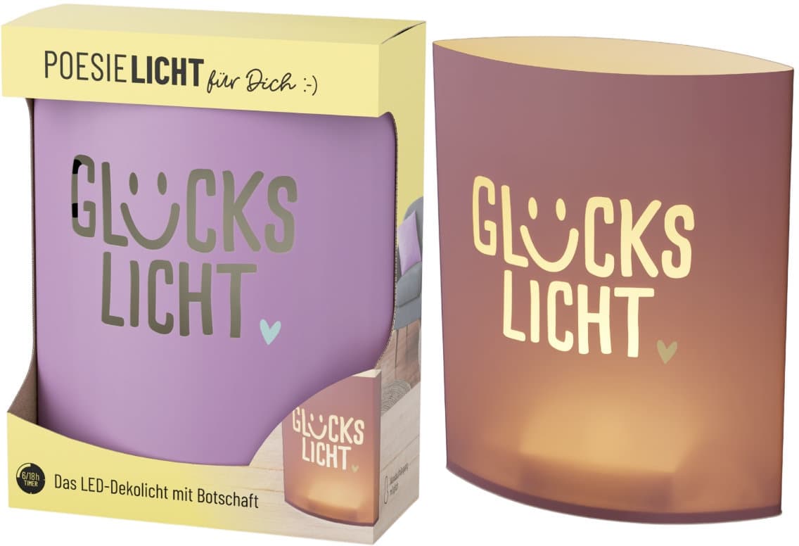 Geschenk für Dich Poesielicht Glückslicht