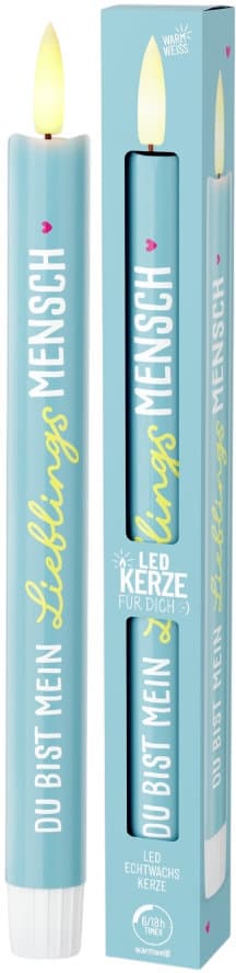 Geschenk für Dich LED-Kerze Du bist mein Lieblingsmensch
