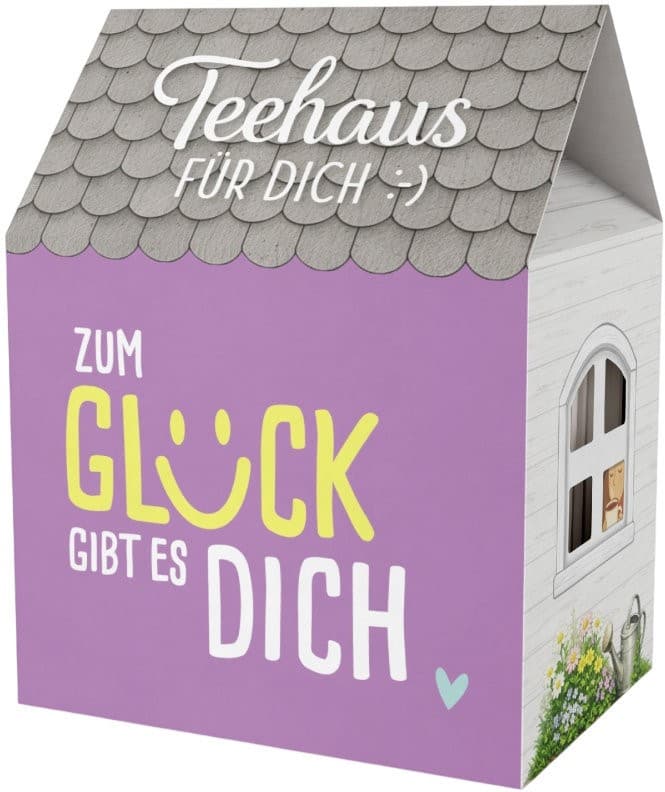 Geschenk für Dich Teehaus Zum Glück gibt es Dich