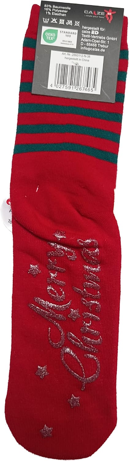 Damen X-MAS ABS-Socken Rentier