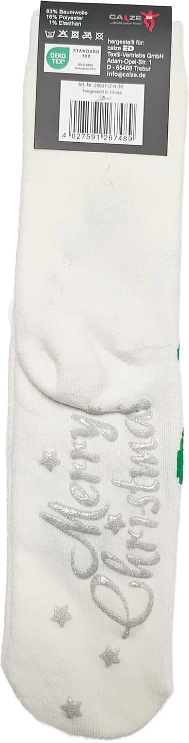 Damen X-MAS ABS-Socken Weihnachtsbaum