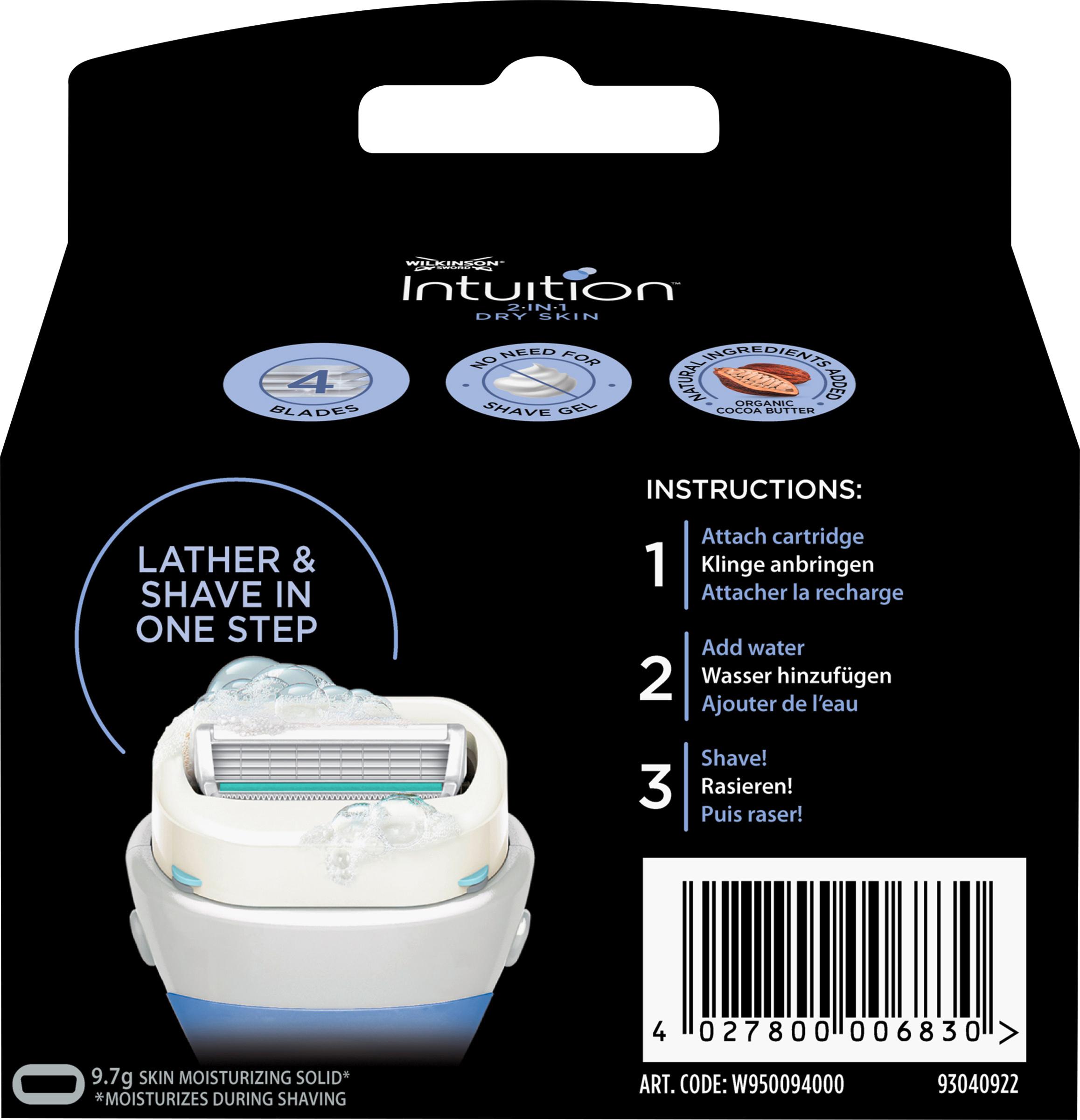Produktbild WILKINSON SWORD Sword Intuition Dry Skin Rasierklingen 2 von 2