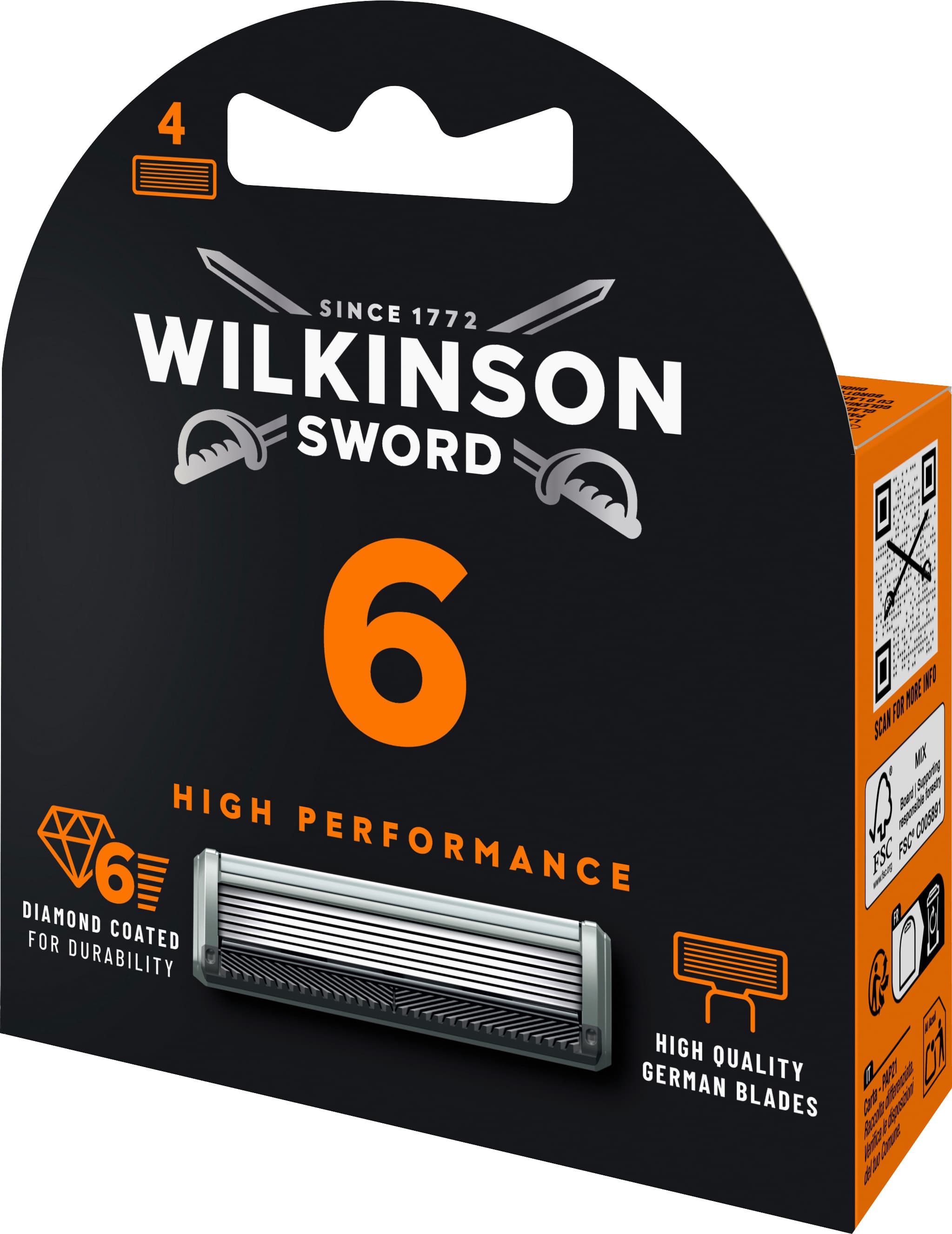 Produktbild Wilkinson Sword Rasierklingen High Performance 6 4 von 4
