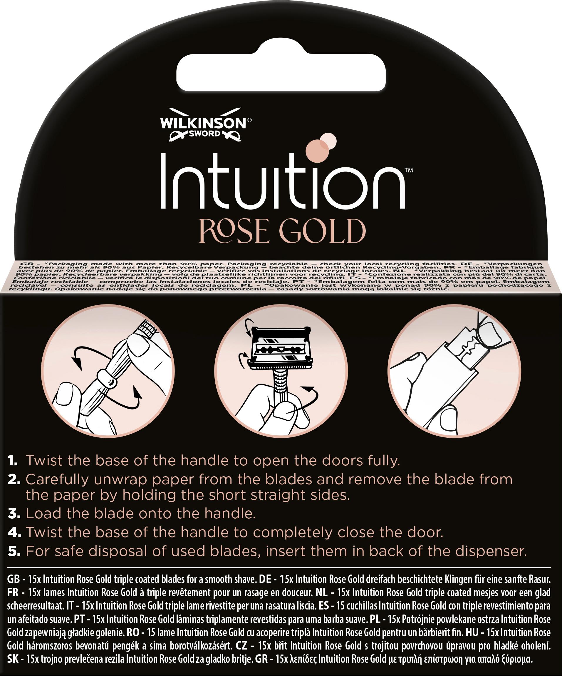 Produktbild WILKINSON SWORD Intuition Rose Gold Rasierklingen 15er Packung 2 von 5