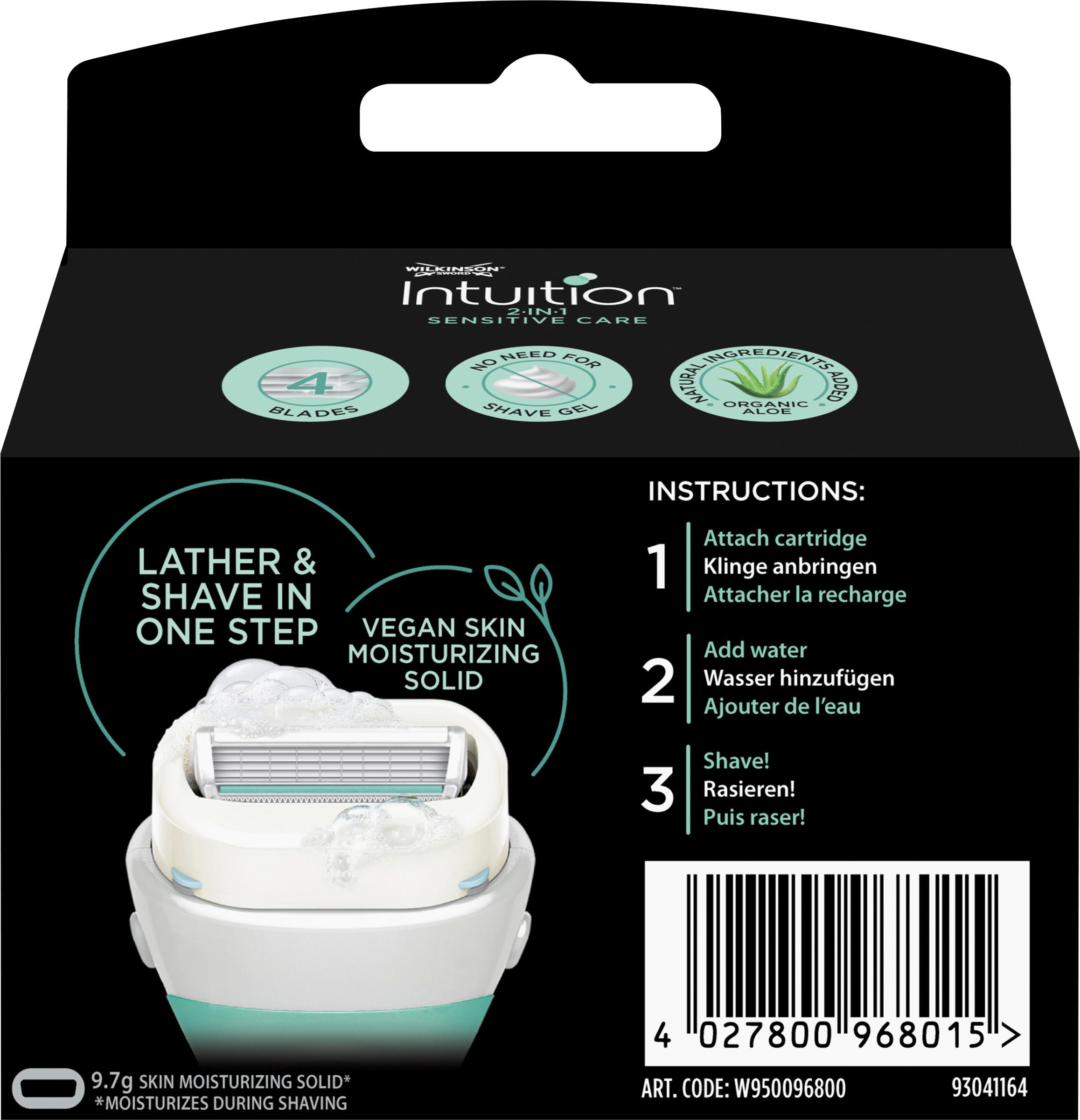 Produktbild WILKINSON SWORD Intuition 2in1 Sensitive Care Klingen 2 von 3