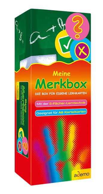 Karteibox Meine Merkbox A8 Leerbox mit 5 Register