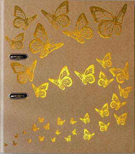 Ordner A4 breit Craft mit Schmetterling 2.0 sortiert