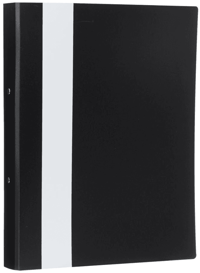 Ringbuch PP A4 2Ring schwarz/weiss 4cm