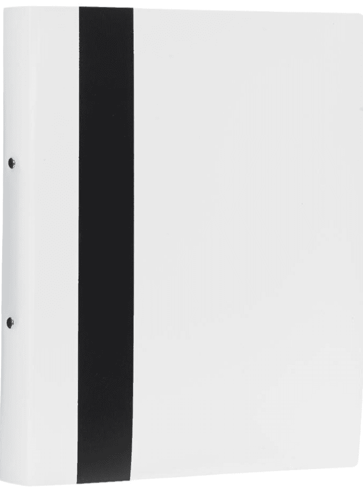 Ringbuch PP A4 2Ring weiss/schwarz 4cm