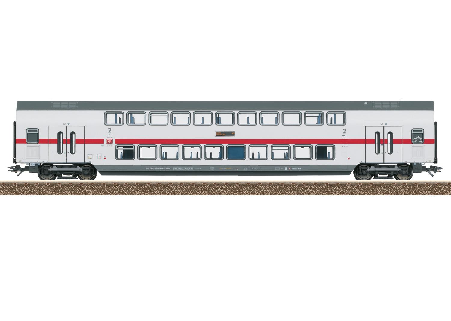 TRIX 23256 - IC2 Doppelstock-Mittelwagen DBpza 682.2, 2. Klasse