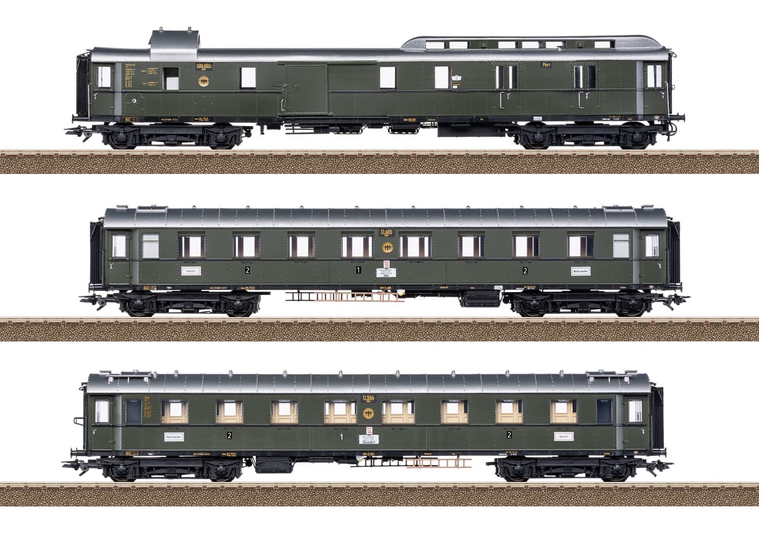 TRIX T23650 H0 Schnellzugwagen-Set FD 226 zur Baureihe 01