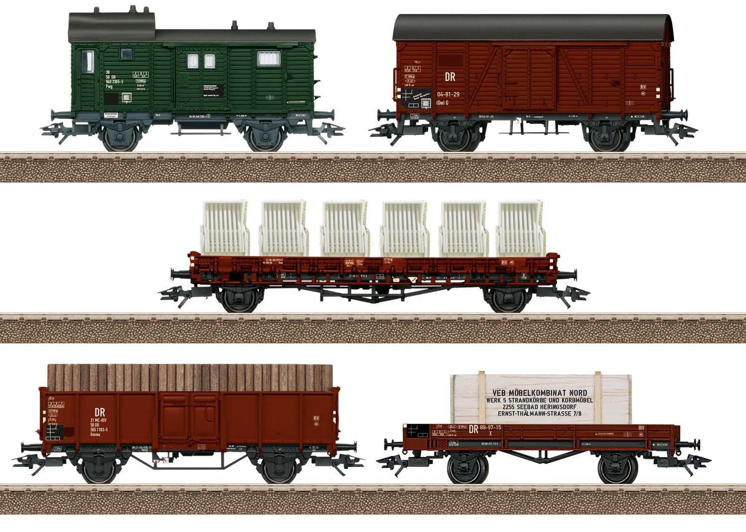 TRIX 24075 - Güterwagen-Set Seebad Heringsdorf
