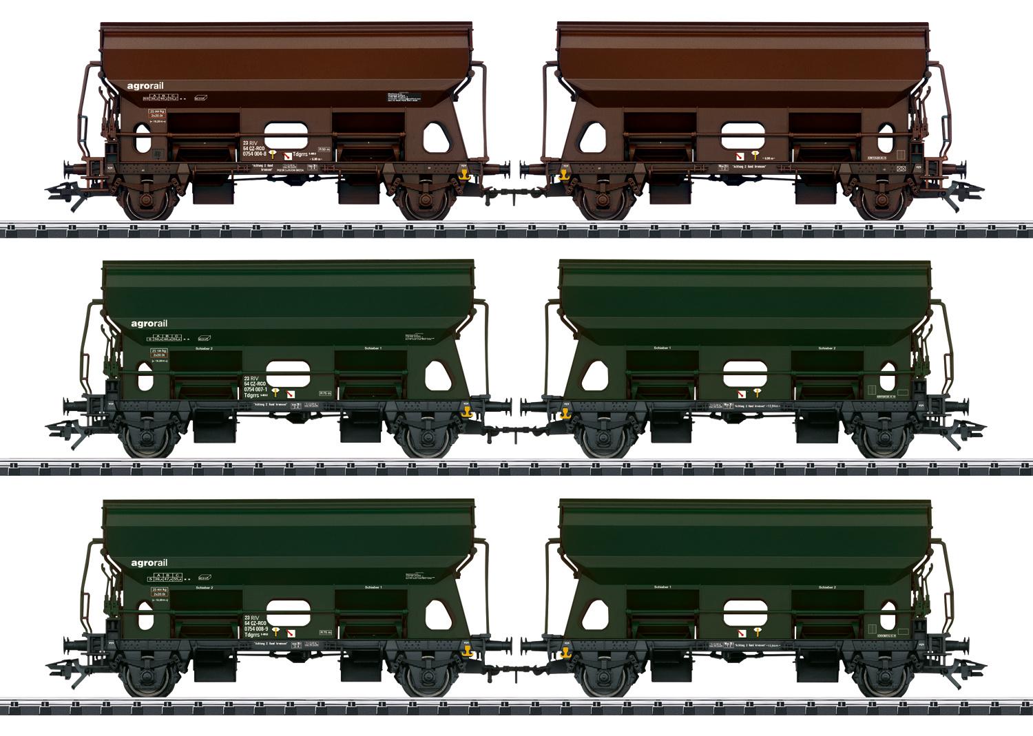 TRIX 24169 - Schwenkdachwagen-Set