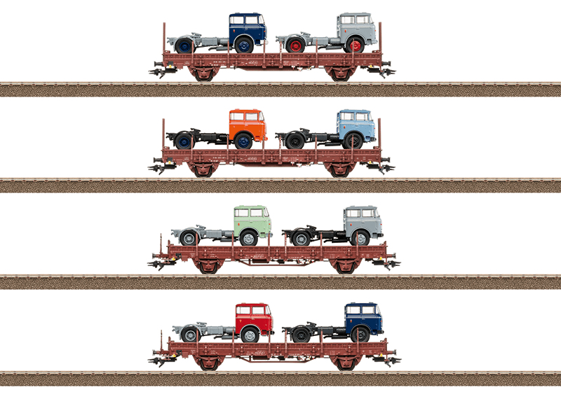 TRIX 24190 H0 Güterwagen-Set Fahrzeugtransport 