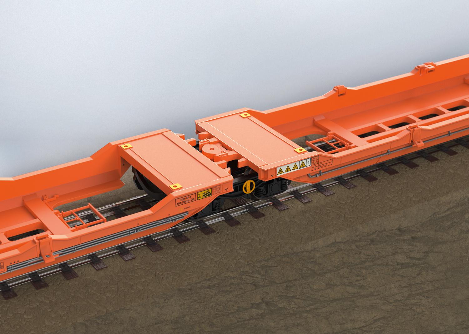 Produktbild TRIX T24471 H0 Doppel-Taschenwagen Sdggmrss 3 von 4