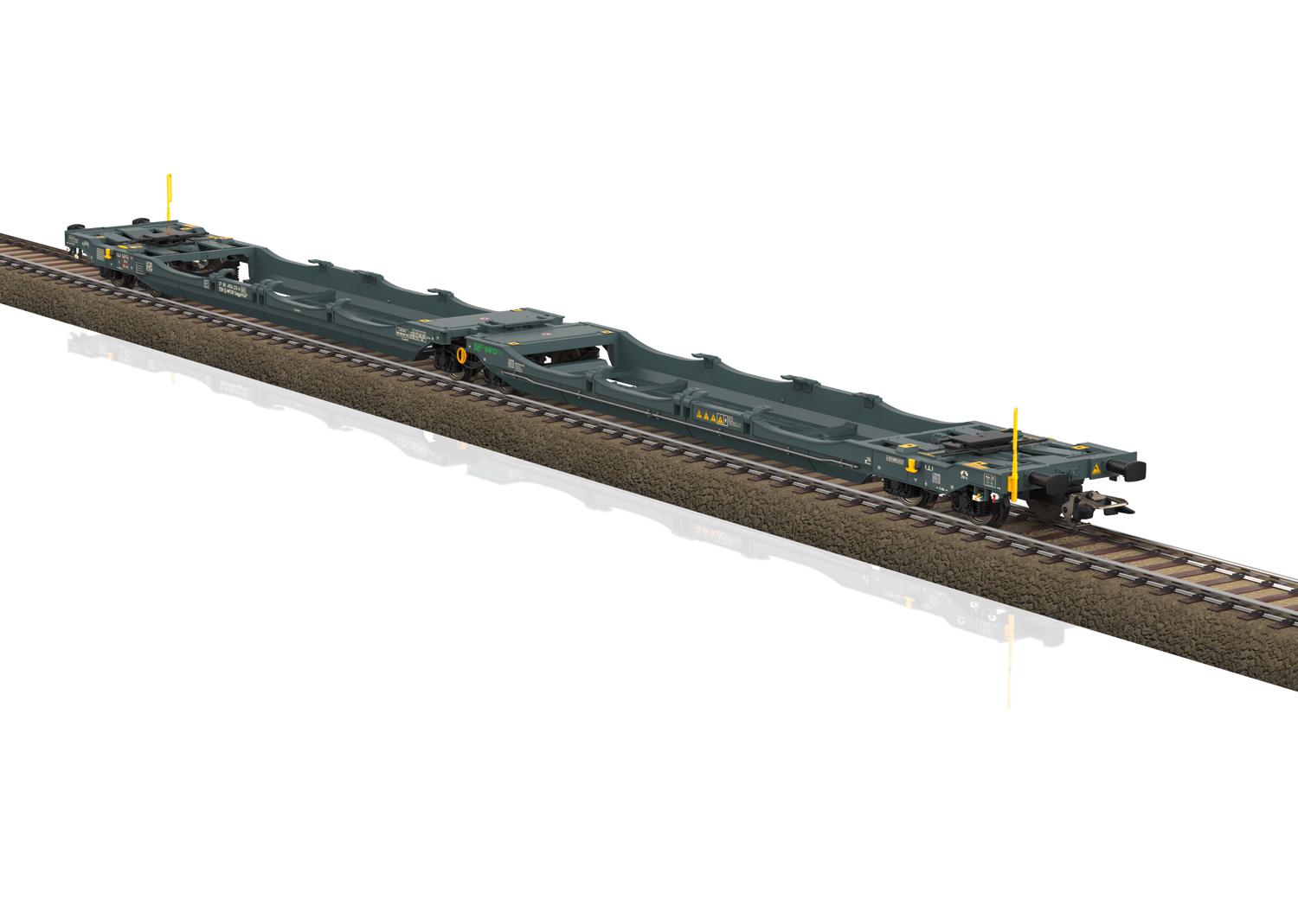 TRIX T24472 H0 Doppel-Taschenwagen Sdggmrss