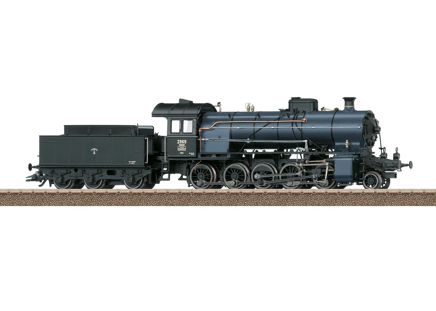 TRIX T25254 H0 Dampflokomotive mit Schlepptender Serie C 5/6"Elefant"