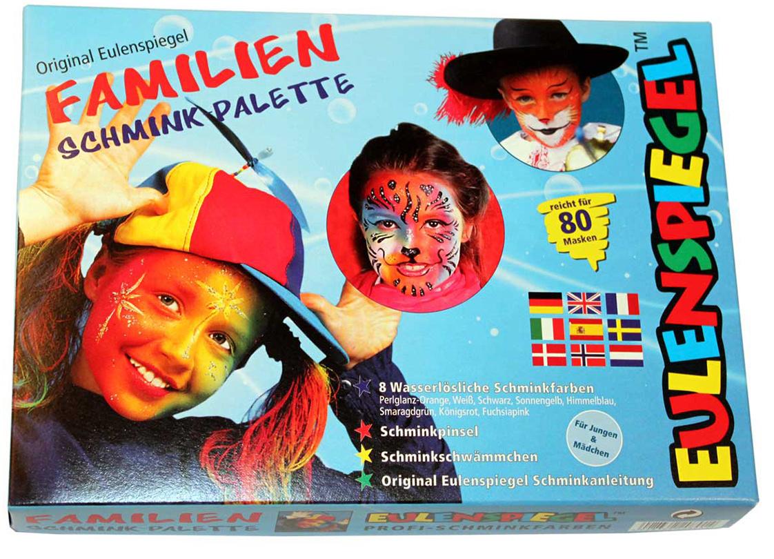 Eulenspiegel 208014 - Familien Schmink-Palette