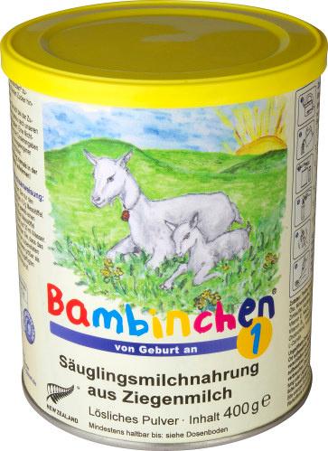 Produktbild Bambinchen 1 - Säuglingsmilchnahrung auf Ziegenmilchbasis 2 von 2