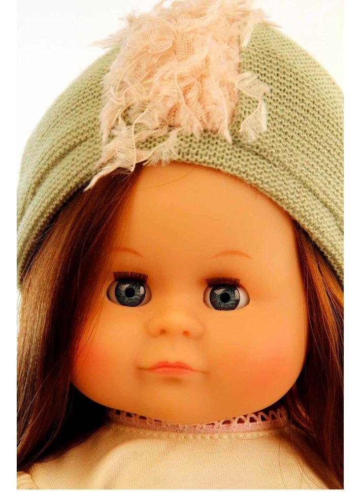 Produktbild Schildkröt-Puppen Puppe Schlummerle 37 cm braune Haare, blaue Schlafaugen, Kleidung bunt mint/braun/rose 4 von 4