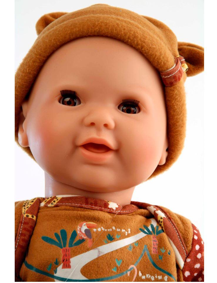 Produktbild Schildkröt-Puppen Schnullerbaby Lenchen 37 cm, Malhaar, braune Schlafaugen, Kleidung Safari-Look 2 von 4