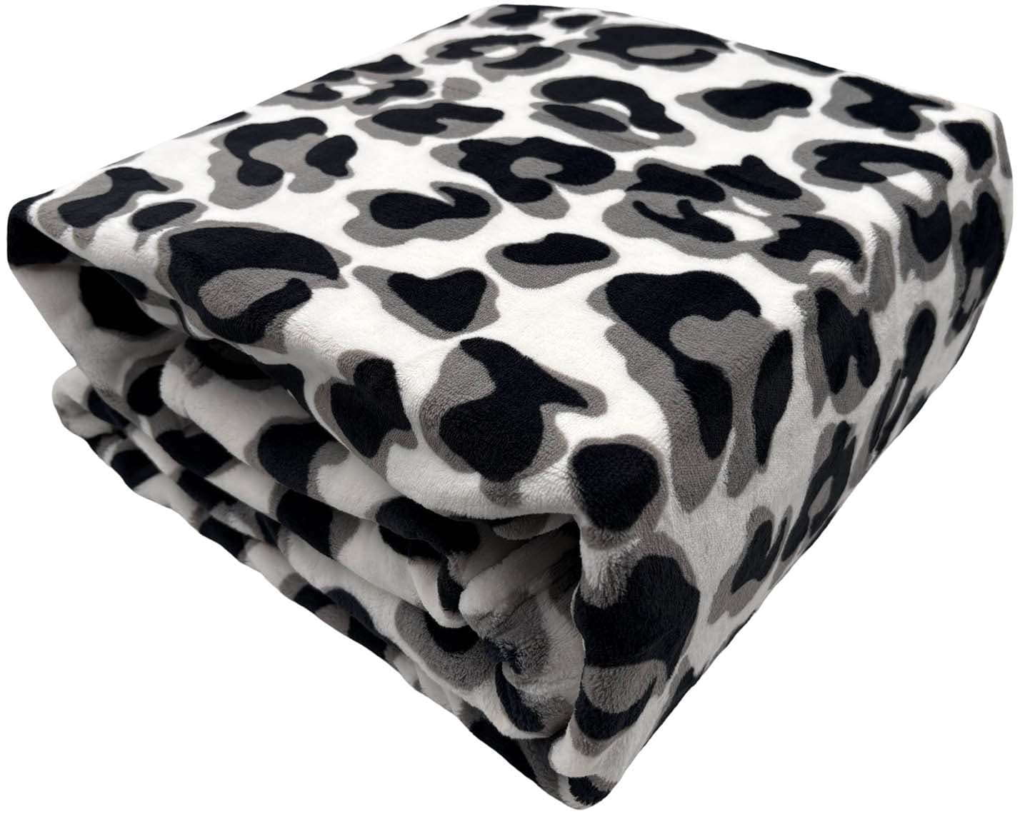 DELUXE COLLECTION Kuschedecke Leoparden-Design