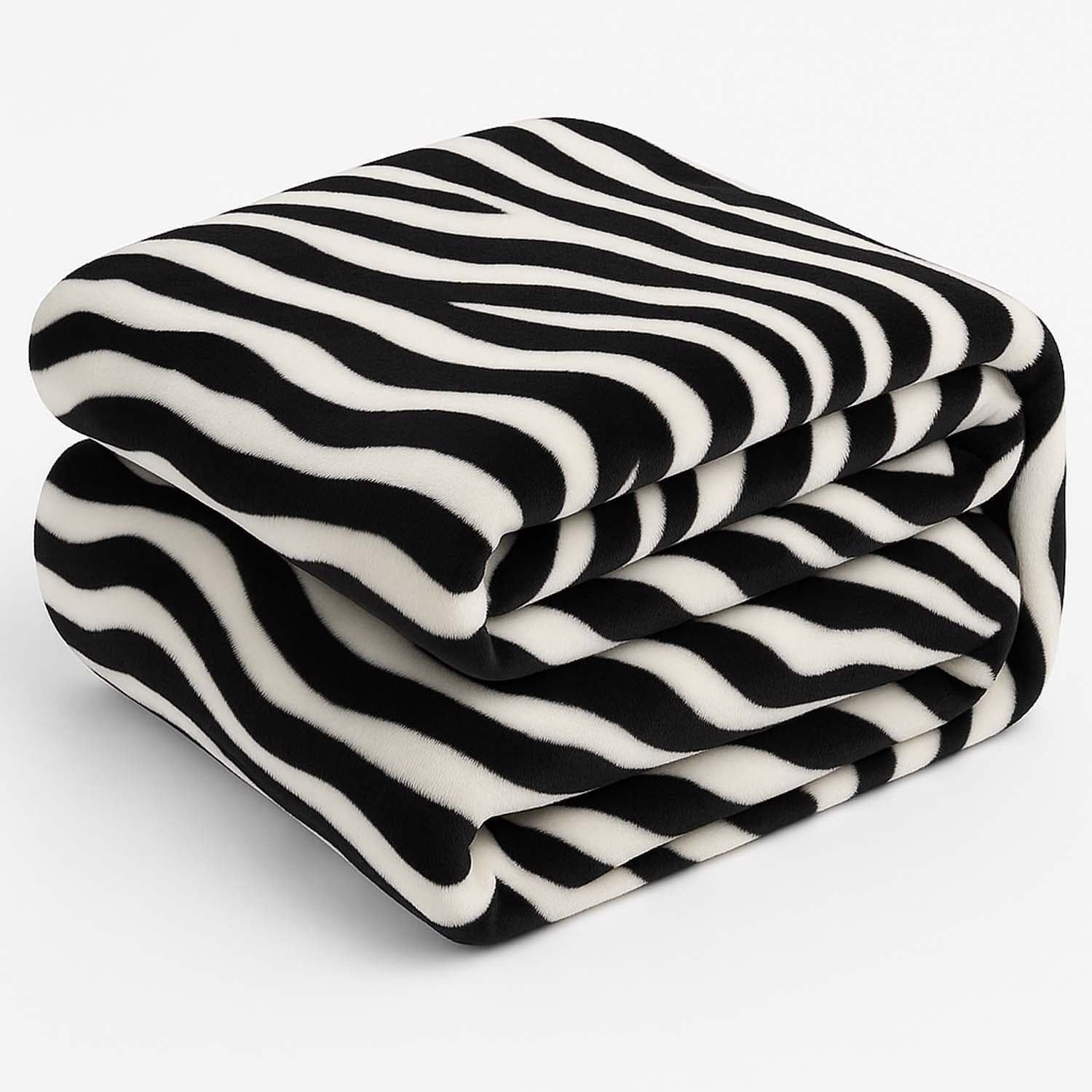 DELUXE COLLECTION Kuscheldecke Zebra-Design