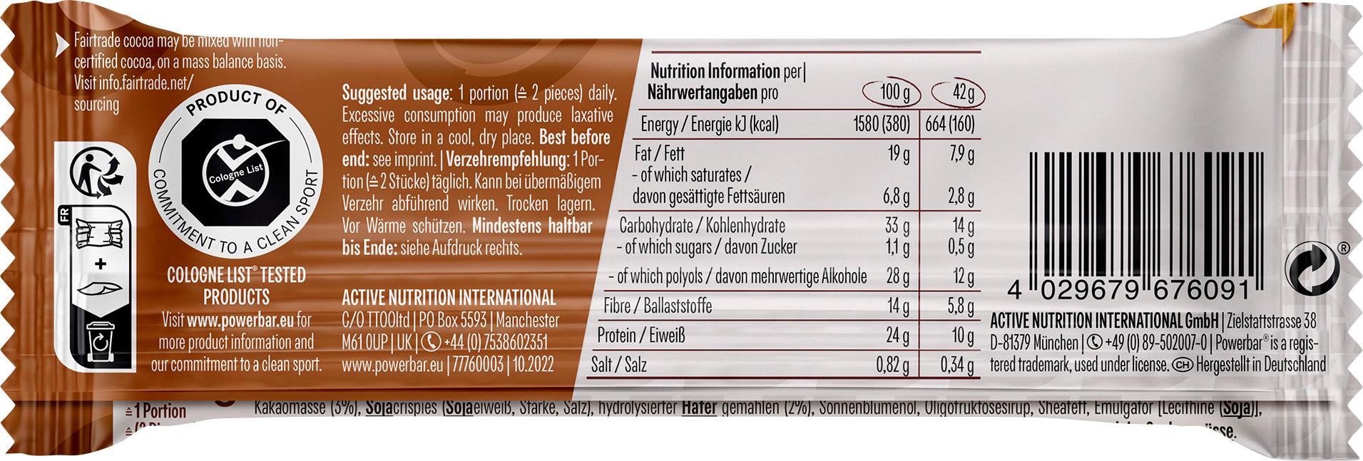 Produktbild POWERBAR® Proteinreigel Peanut Choc vegan 2 von 3