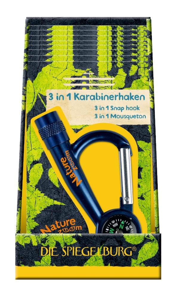 Produktbild Die Spiegelburg - Nature Zoom - 3 in 1 Karabinerhaken 2 von 5