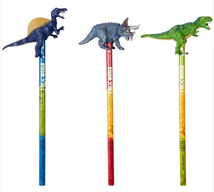 Die Spiegelburg - Topper-Bleistift T-Rex World, 1 Stück, sortiert