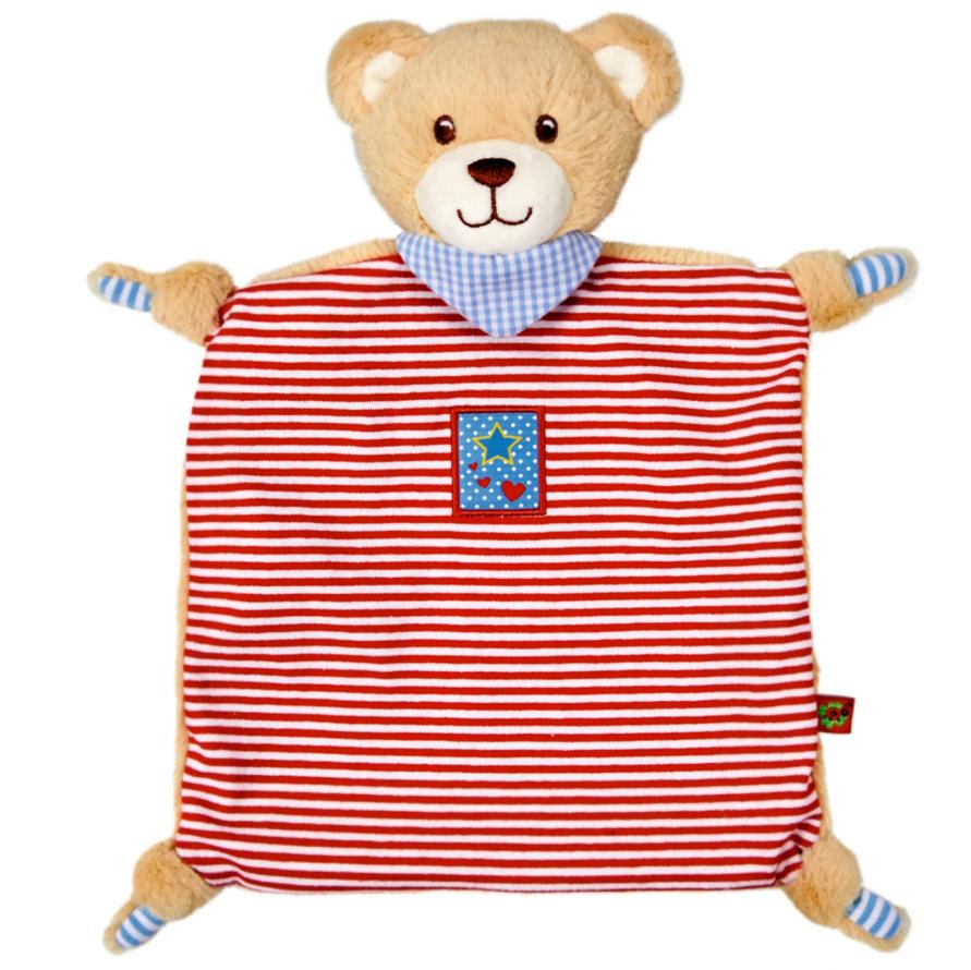 Die Spiegelburg - Schnuffeltuch Teddy BabyGlück, rot