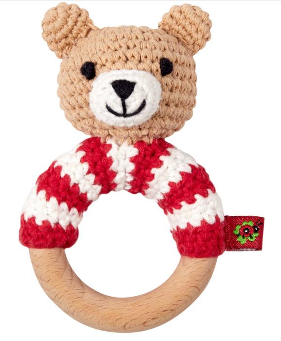 Die Spiegelburg - Häkel-Ringrassel Teddy BabyGlück